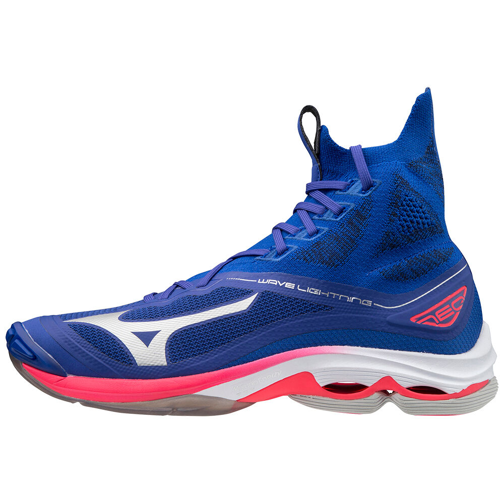 Mizuno Wave Lightning Neo Férfi Röplabda Cipő Kék/Rózsaszín Titán FCT269435